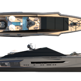 Rivellini Design - Vita 78 - valerio rivellini yacht design - plant and profile