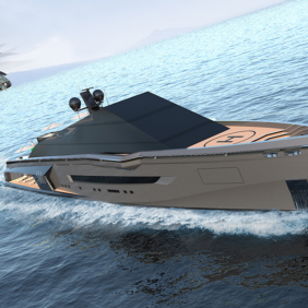 Rivellini Design - Vita 78 - render - running - valerio rivellini yacht design