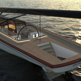 Rivellini Design - Valerio Rivellini - Rivellini design - yacht design - Rivellini Yacht Design - Rivale 78 - render - stern view - sailing